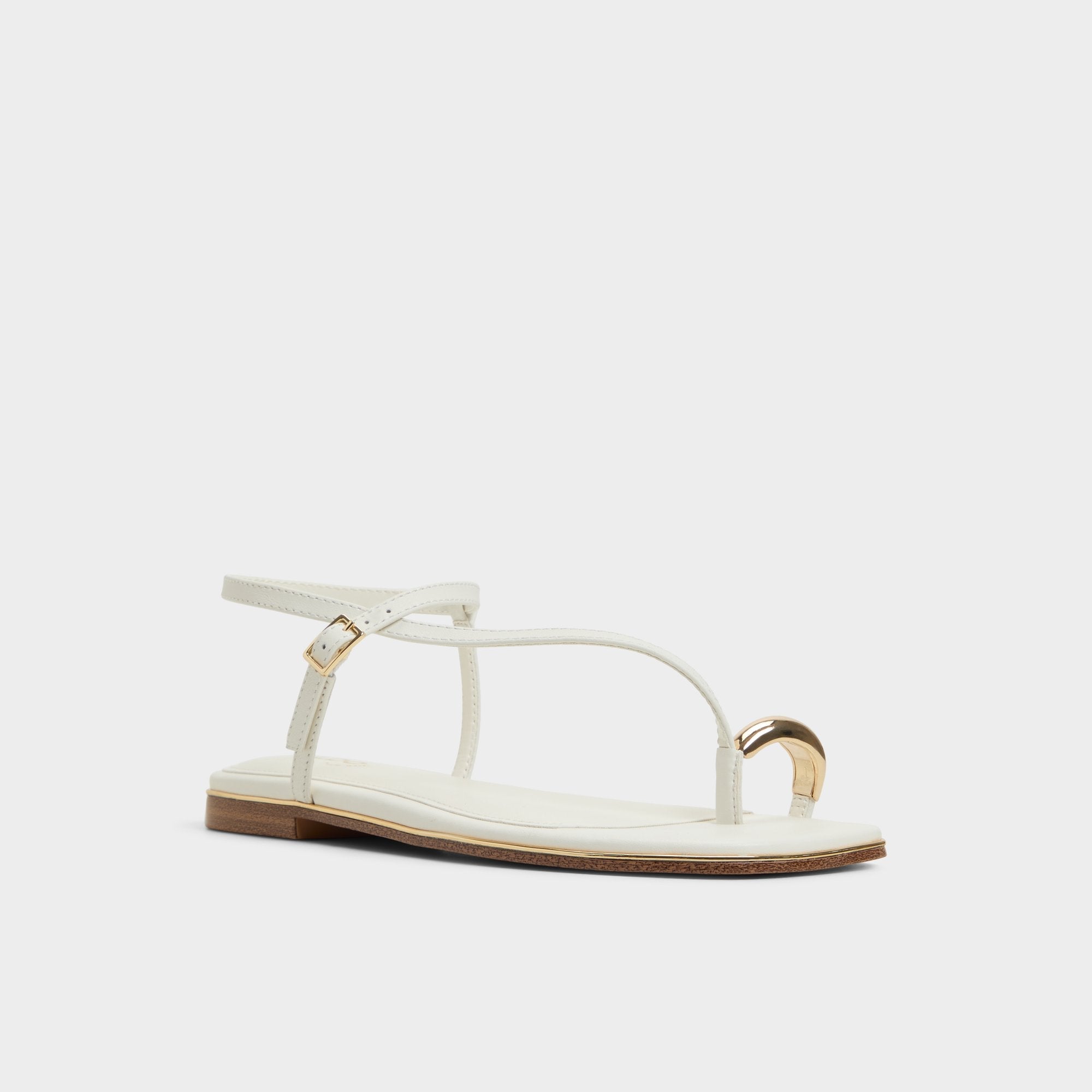 White Jomalina White Women's Flats - Strappy flat sandal | Aldo