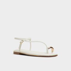 White Jomalina White Women's Flats - Strappy flat sandal | Aldo