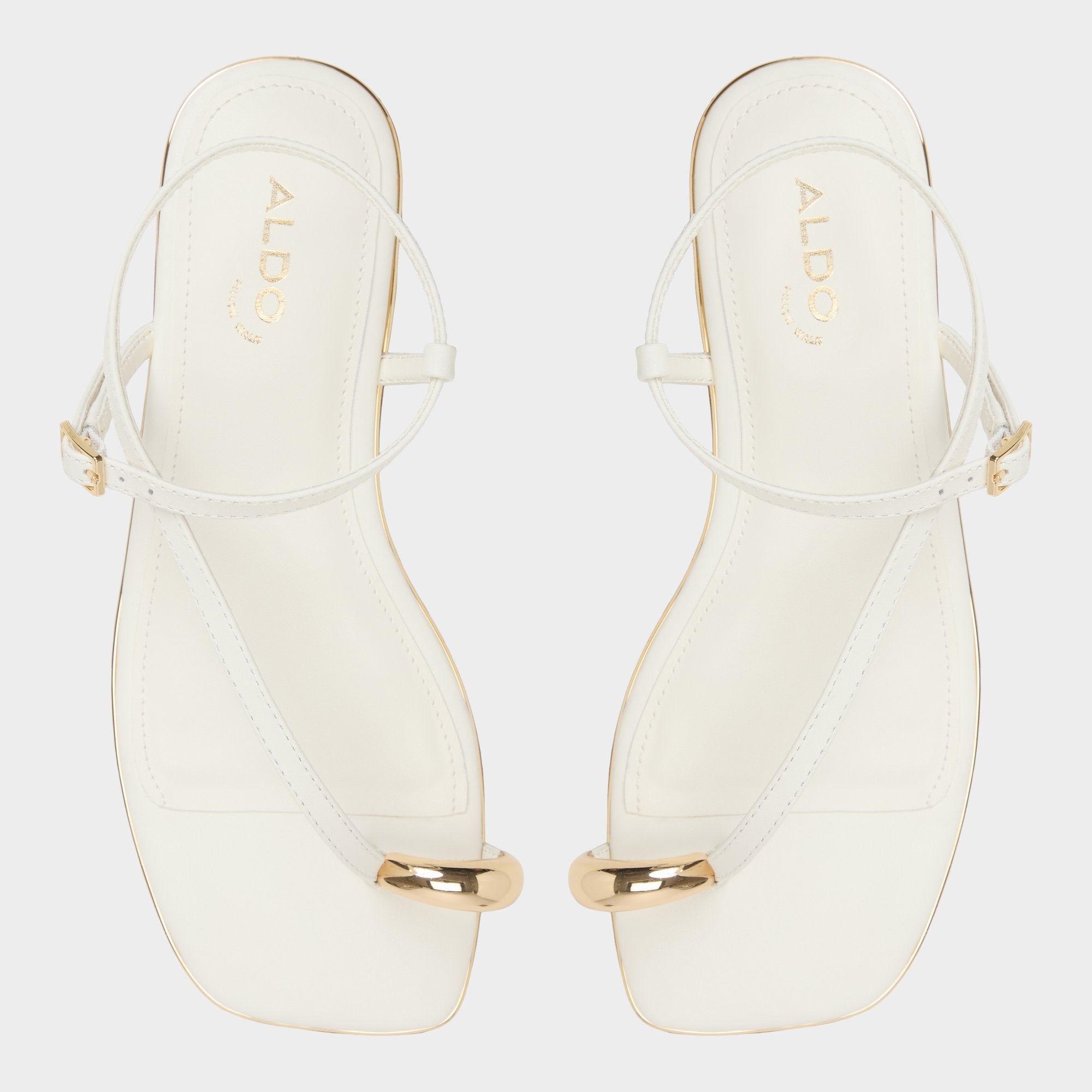 White Jomalina White Women's Flats - Strappy flat sandal | Aldo