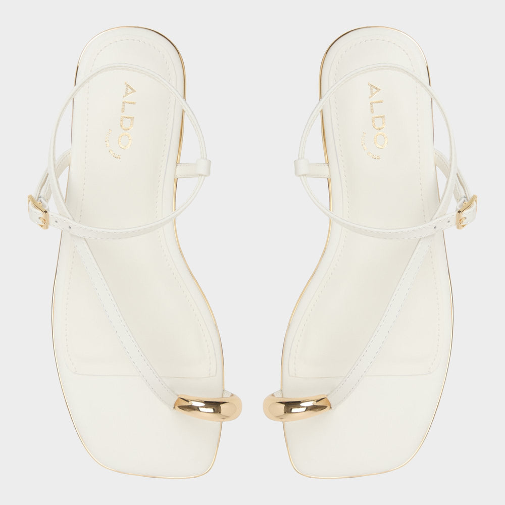 White Jomalina White Women's Flats - Strappy flat sandal | Aldo