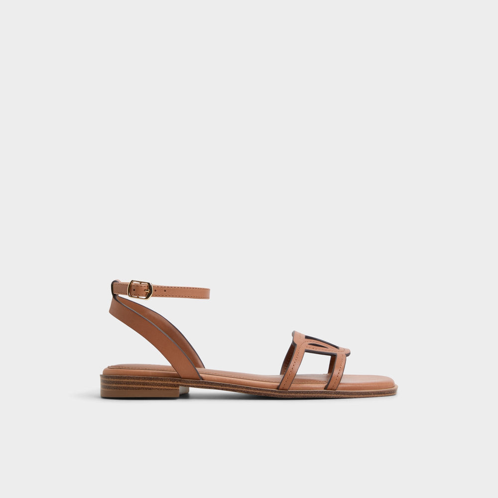 Medium brown Greengrove Medium Brown Women's Flats - Flat sandal | Aldo