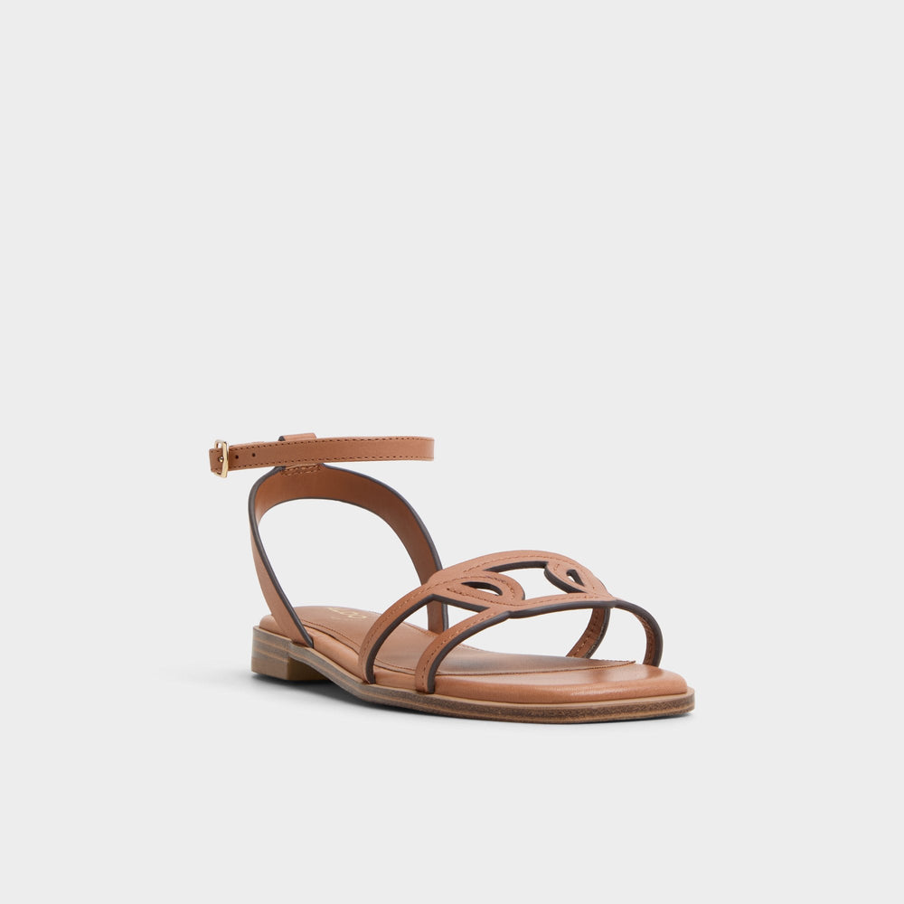 Medium brown Greengrove Medium Brown Women's Flats - Flat sandal | Aldo