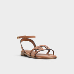 Medium brown Greengrove Medium Brown Women's Flats - Flat sandal | Aldo