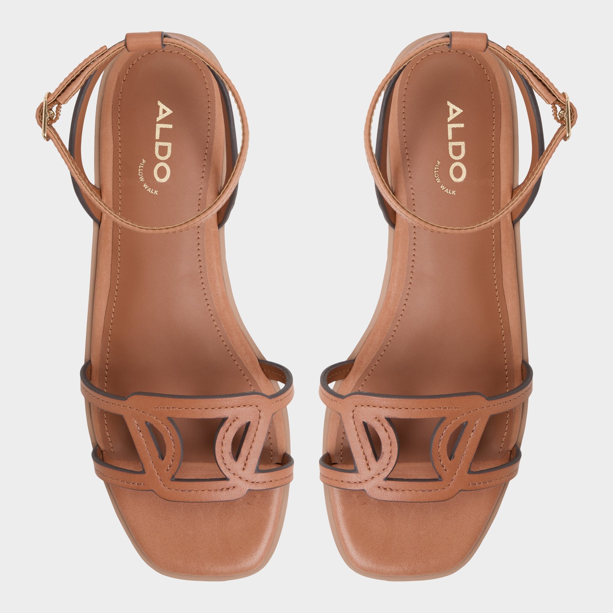 Medium brown Greengrove Medium Brown Women's Flats - Flat sandal | Aldo