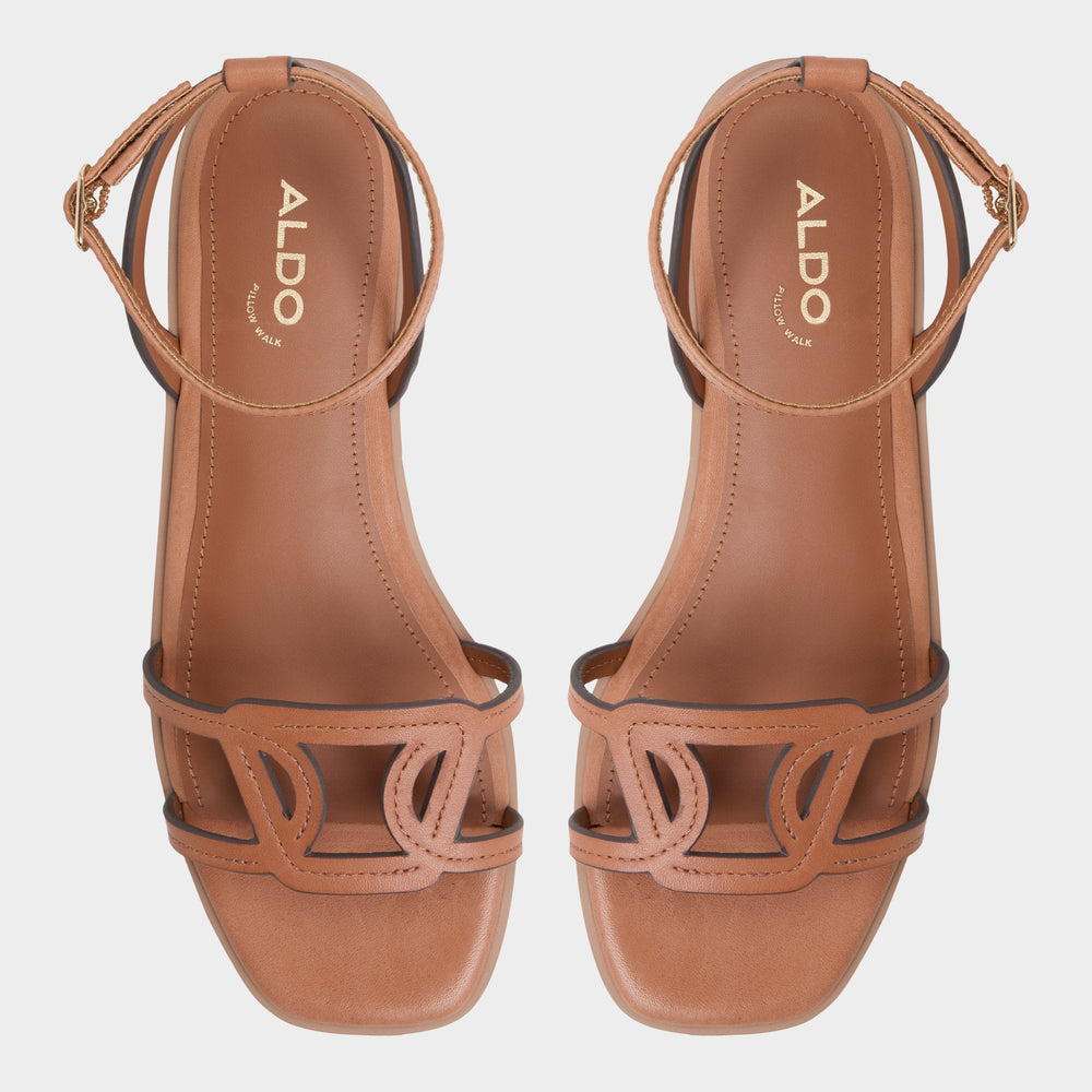 Medium brown Greengrove Medium Brown Women's Flats - Flat sandal | Aldo