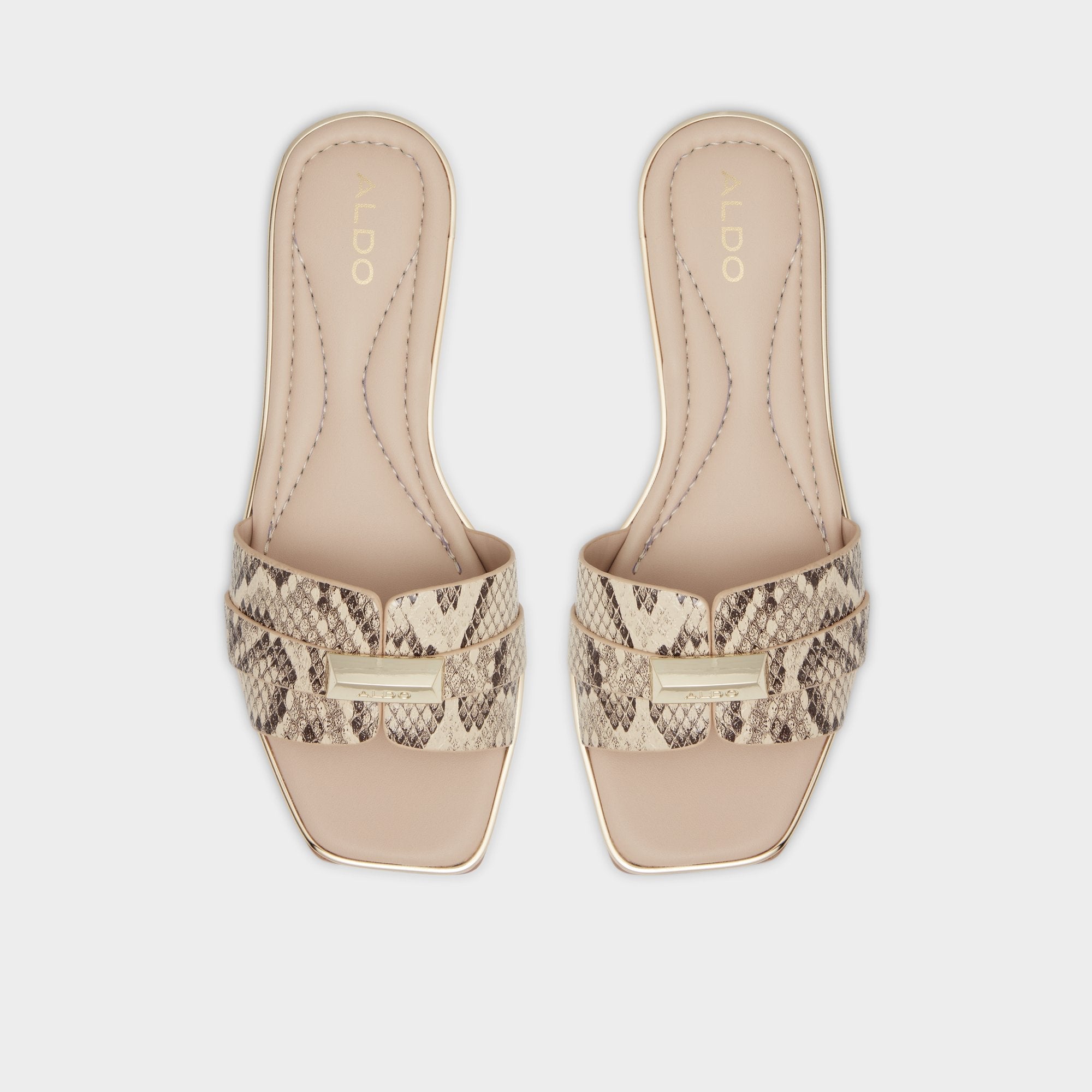 Natural Darine Natural Women's Flats - Slide sandal | Aldo