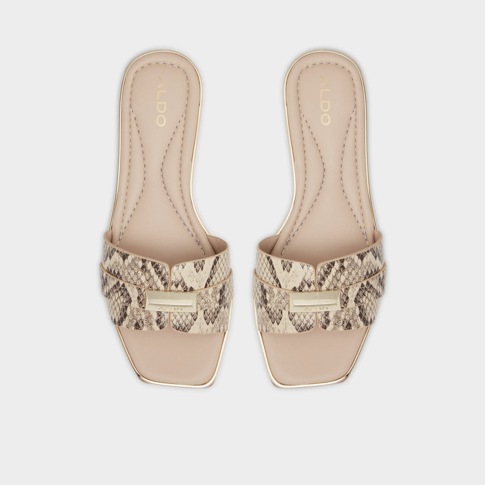 Natural Darine Natural Women's Flats - Slide sandal | Aldo