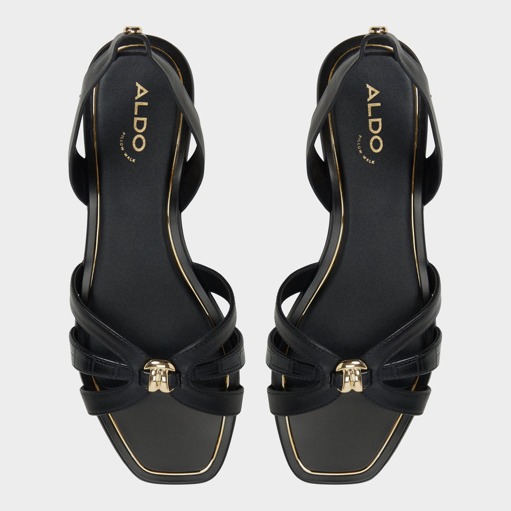 Black Marassita Black Women's Slingbacks - Flat sandal | Aldo