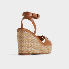 Medium Brown Ybylin Medium Brown Women's Wedges - Wedge sandal, Wedge heel | Aldo