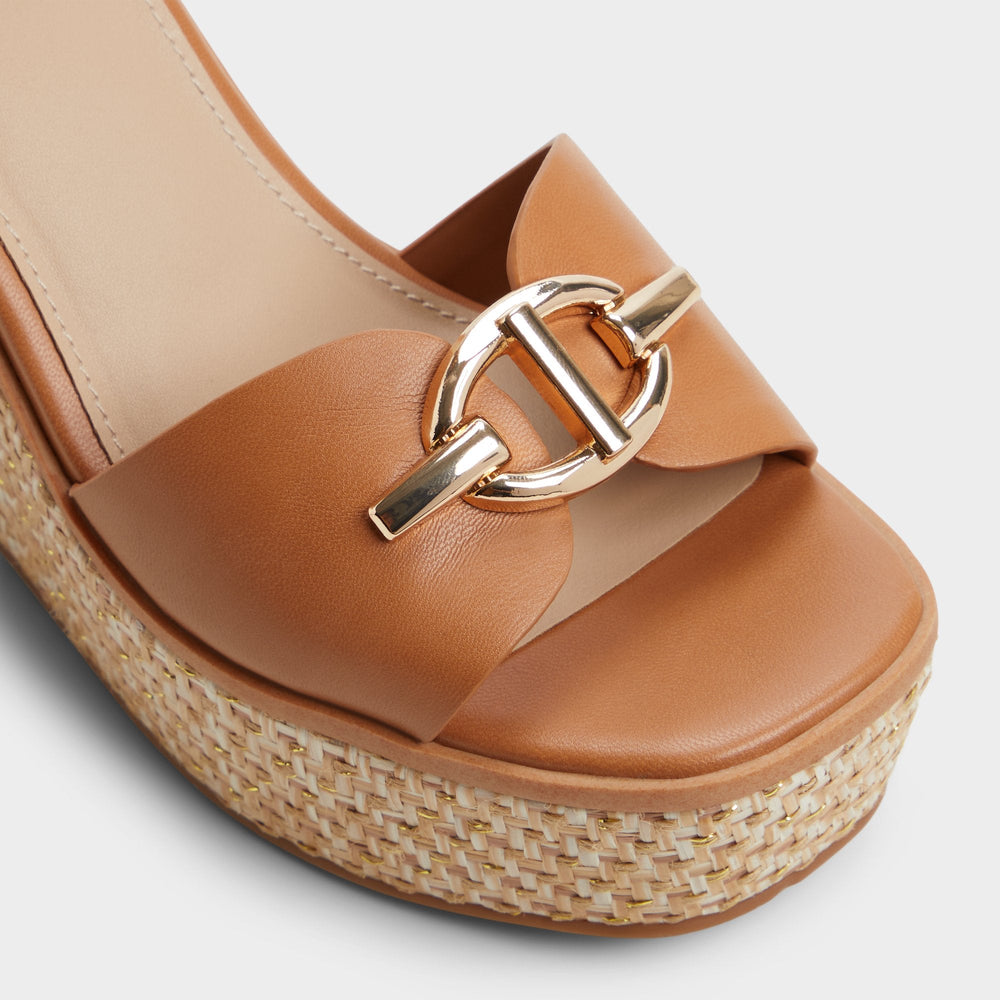 Medium Brown Ybylin Medium Brown Women's Wedges - Wedge sandal, Wedge heel | Aldo
