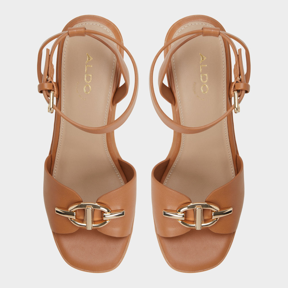Medium Brown Ybylin Medium Brown Women's Wedges - Wedge sandal, Wedge heel | Aldo
