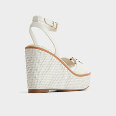 White Ybylin White Women's Wedges - Wedge sandal, Wedge heel | Aldo