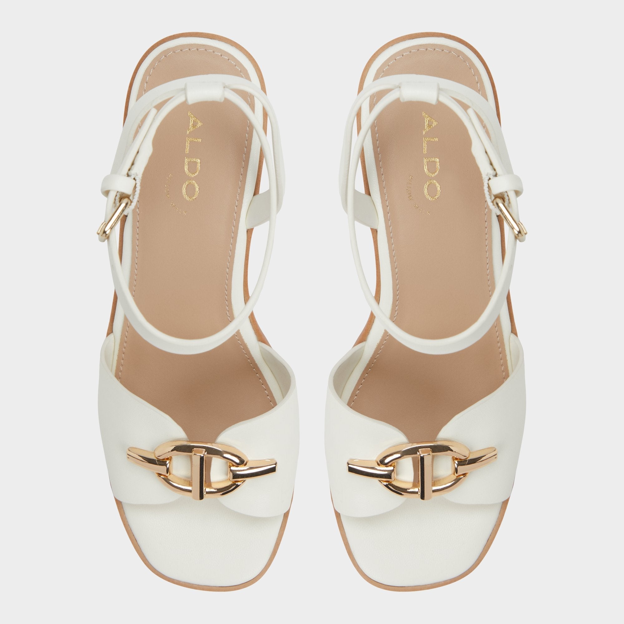 White Ybylin White Women's Wedges - Wedge sandal, Wedge heel | Aldo