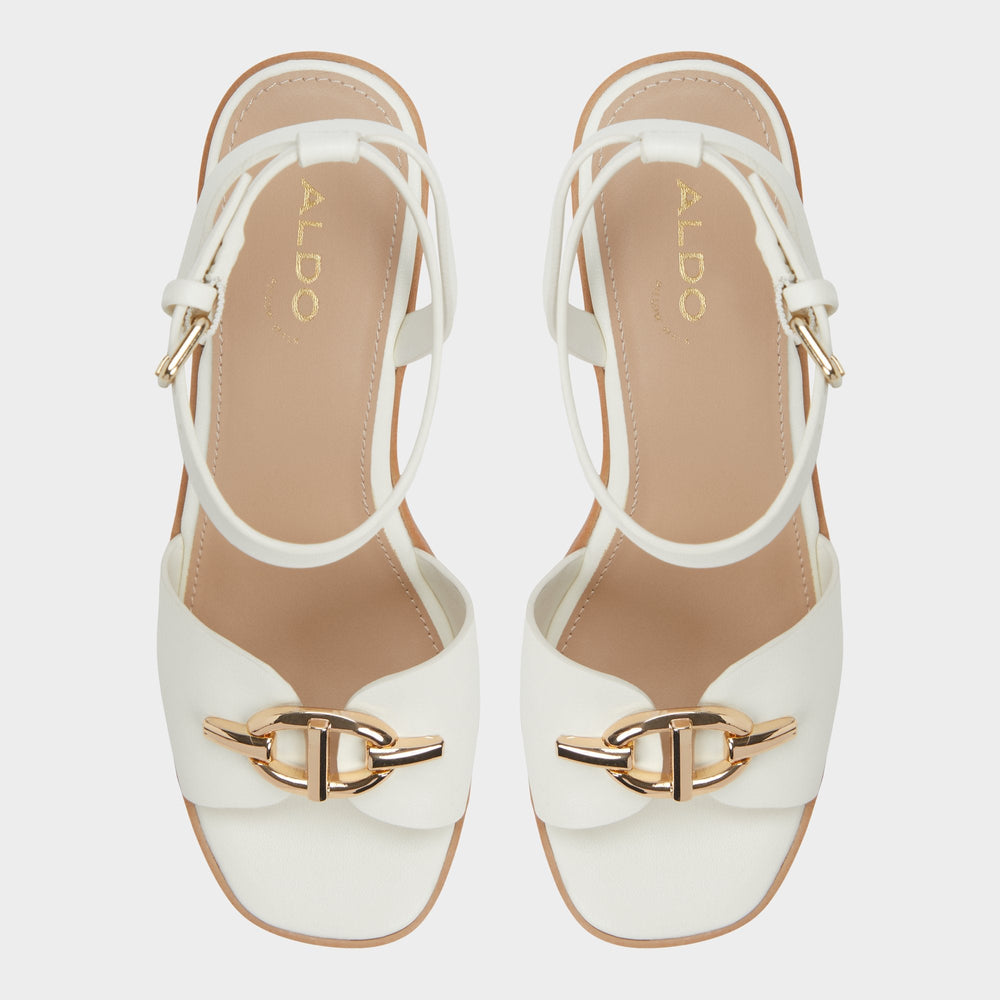 White Ybylin White Women's Wedges - Wedge sandal, Wedge heel | Aldo