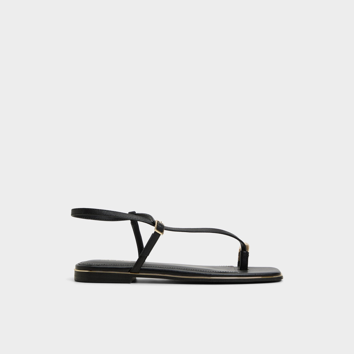 Black Jomalina Black Women's Flats - Strappy flat sandal | Aldo
