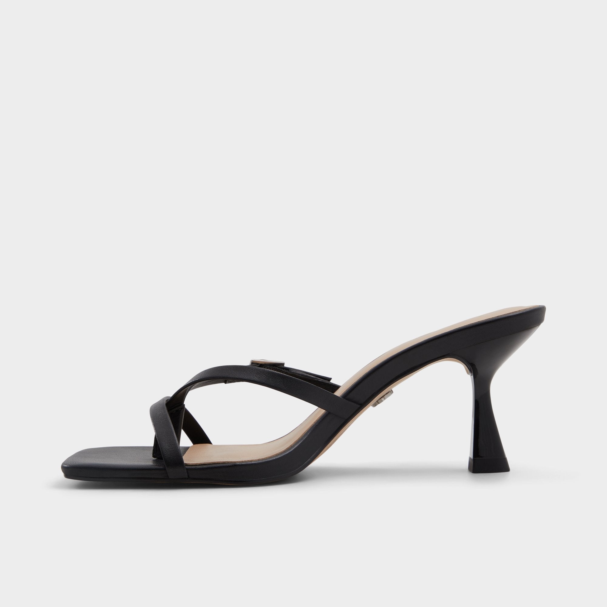 Black Gannever Black Women's Thong Sandals - Heeled flip flop, Stiletto heel | Aldo