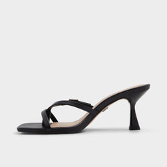 Black Gannever Black Women's Thong Sandals - Heeled flip flop, Stiletto heel | Aldo