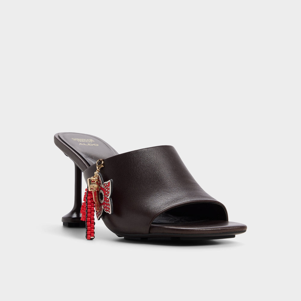 Dark brown Demogorgon in Dark Brown - Women's heeled mule | Aldo