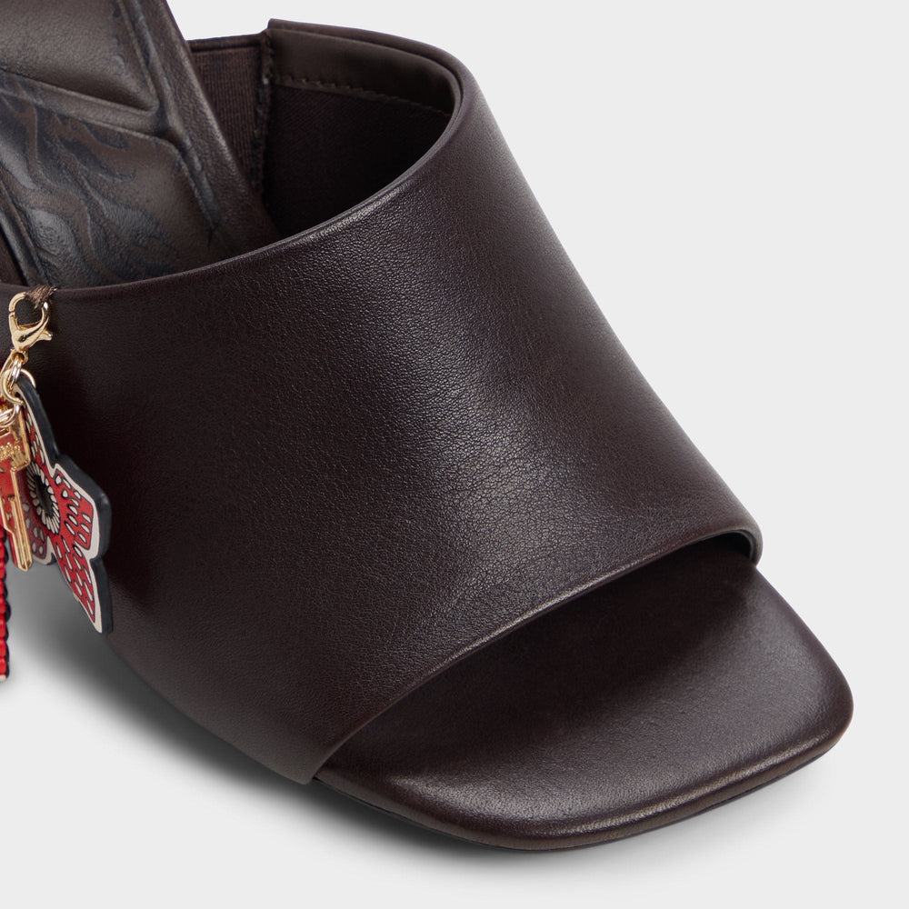 Dark brown Demogorgon in Dark Brown - Women's heeled mule | Aldo