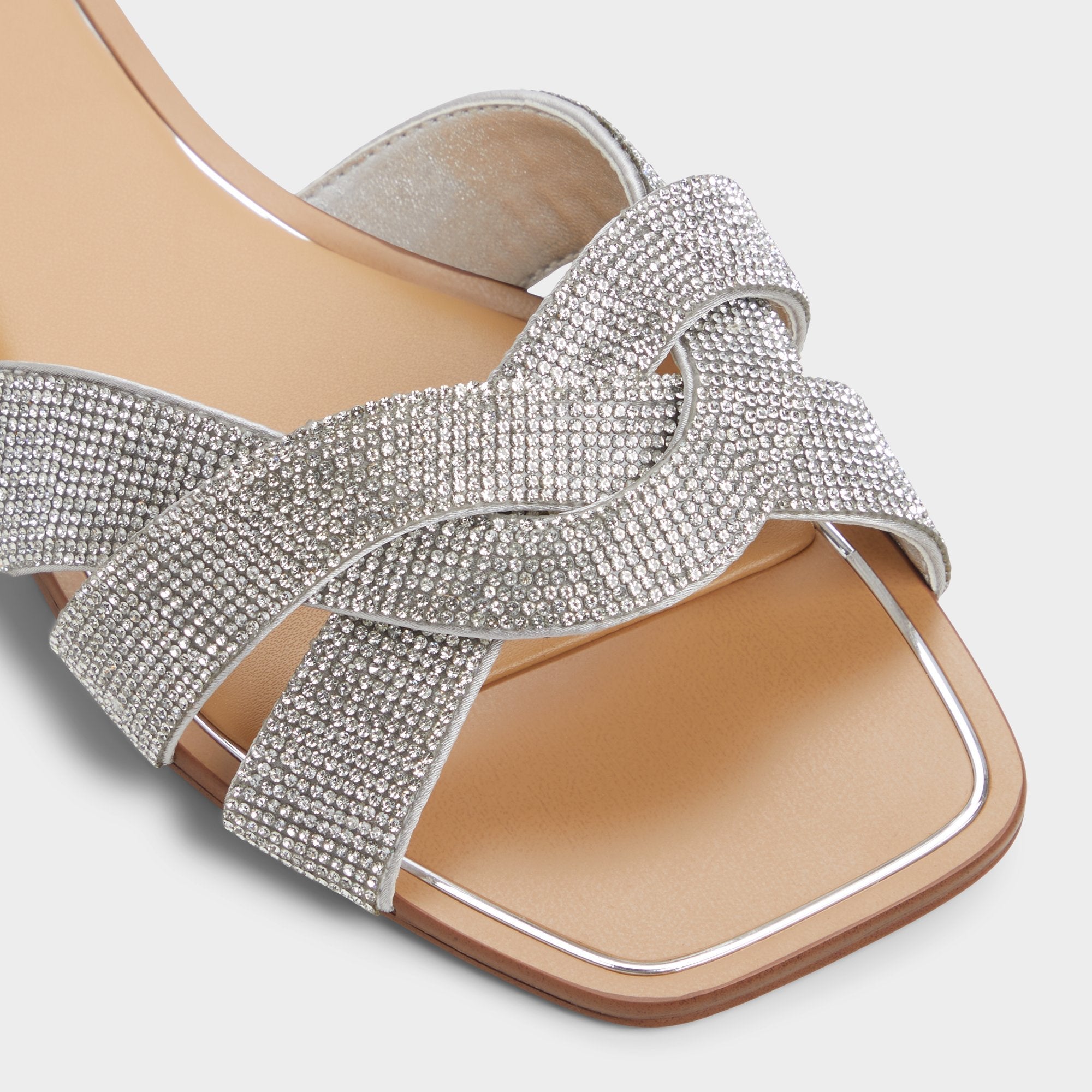 Silver Ormeley Silver Women's Iridescent metallics - Slide sandal | Aldo