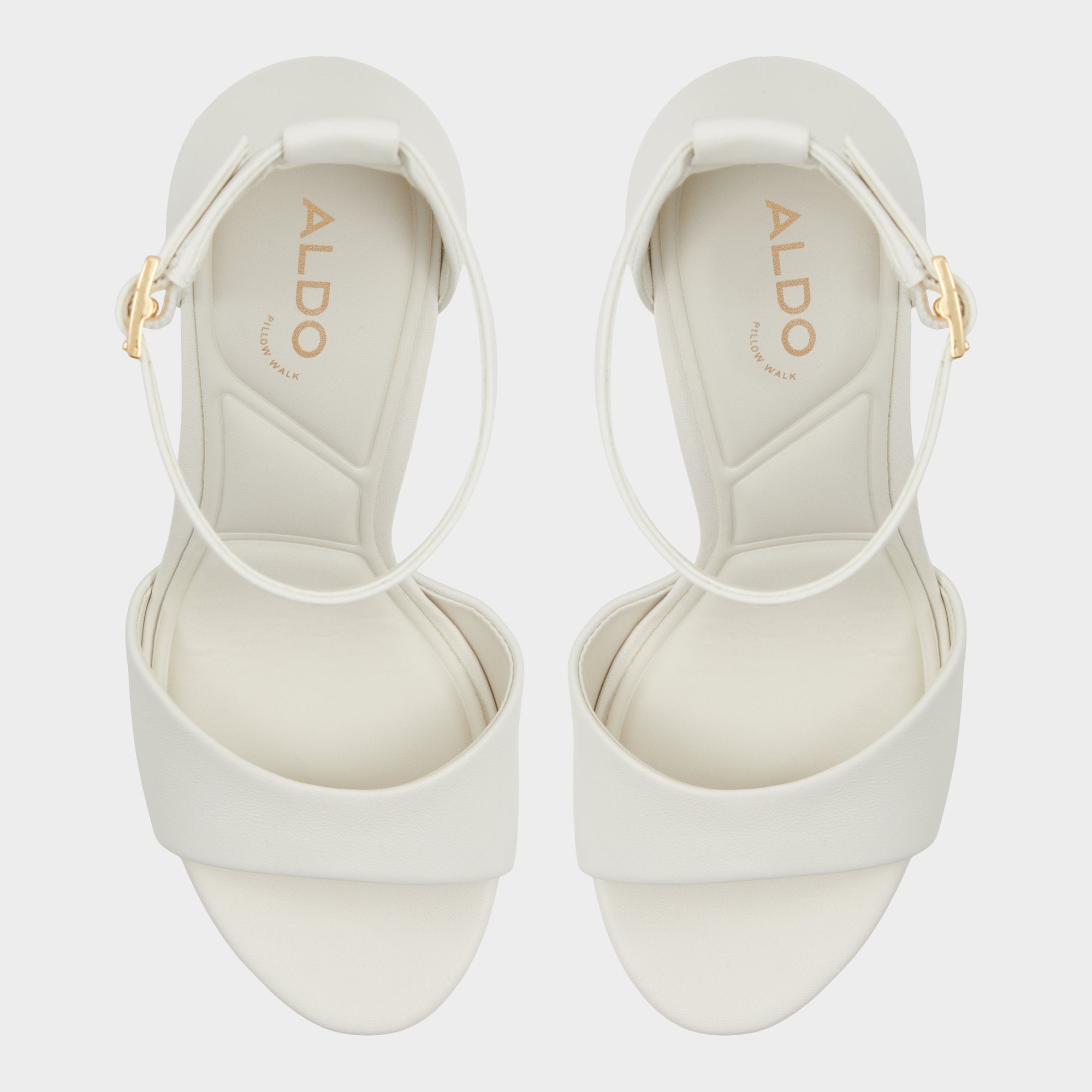 White/bone Enaegyn2.0 White/Bone Women's Platform Shoes - Strappy heeled sandal, Block heel | Aldo