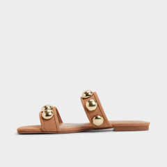 Medium Brown Katalena in Medium Brown - Slide sandal | Aldo