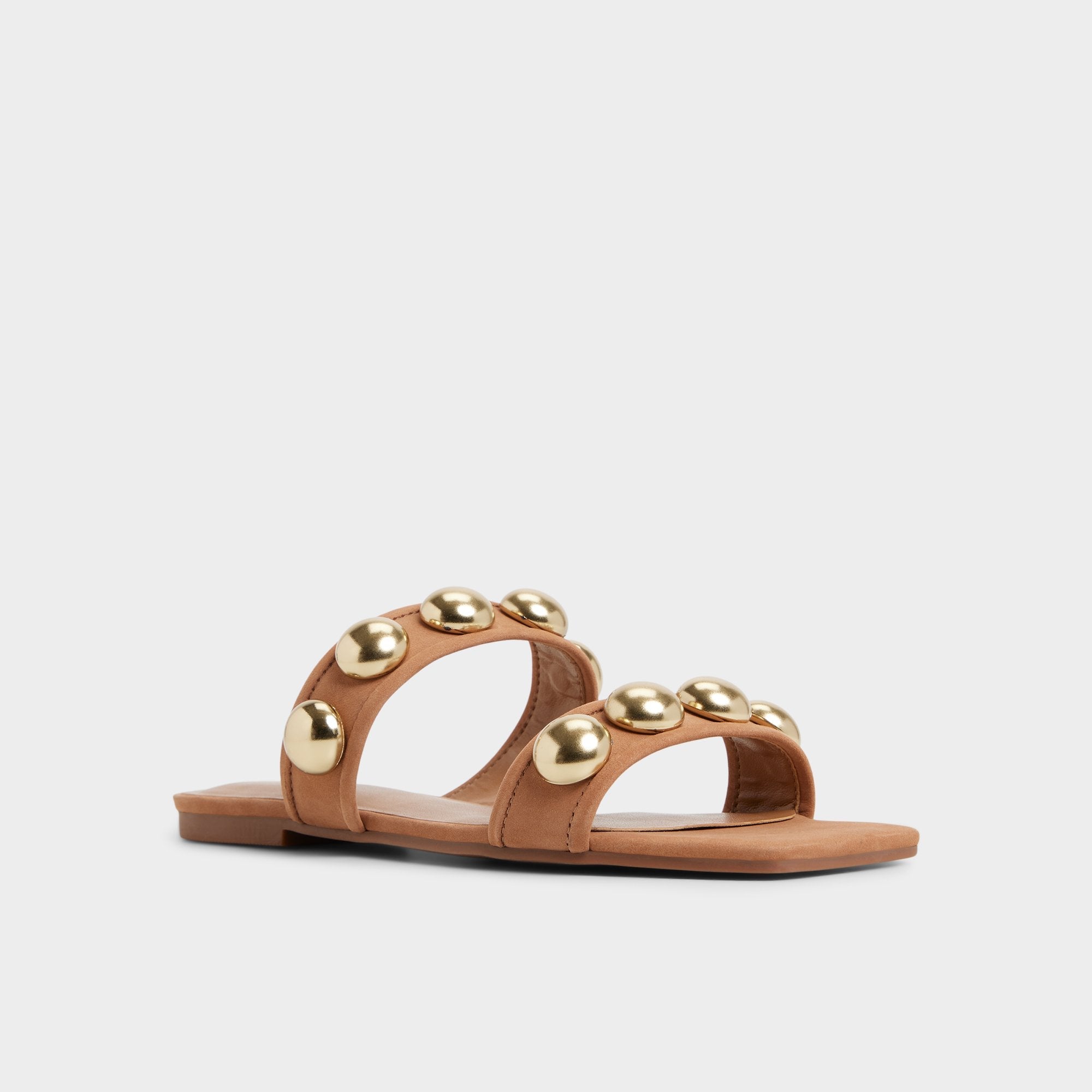 Medium Brown Katalena in Medium Brown - Slide sandal | Aldo