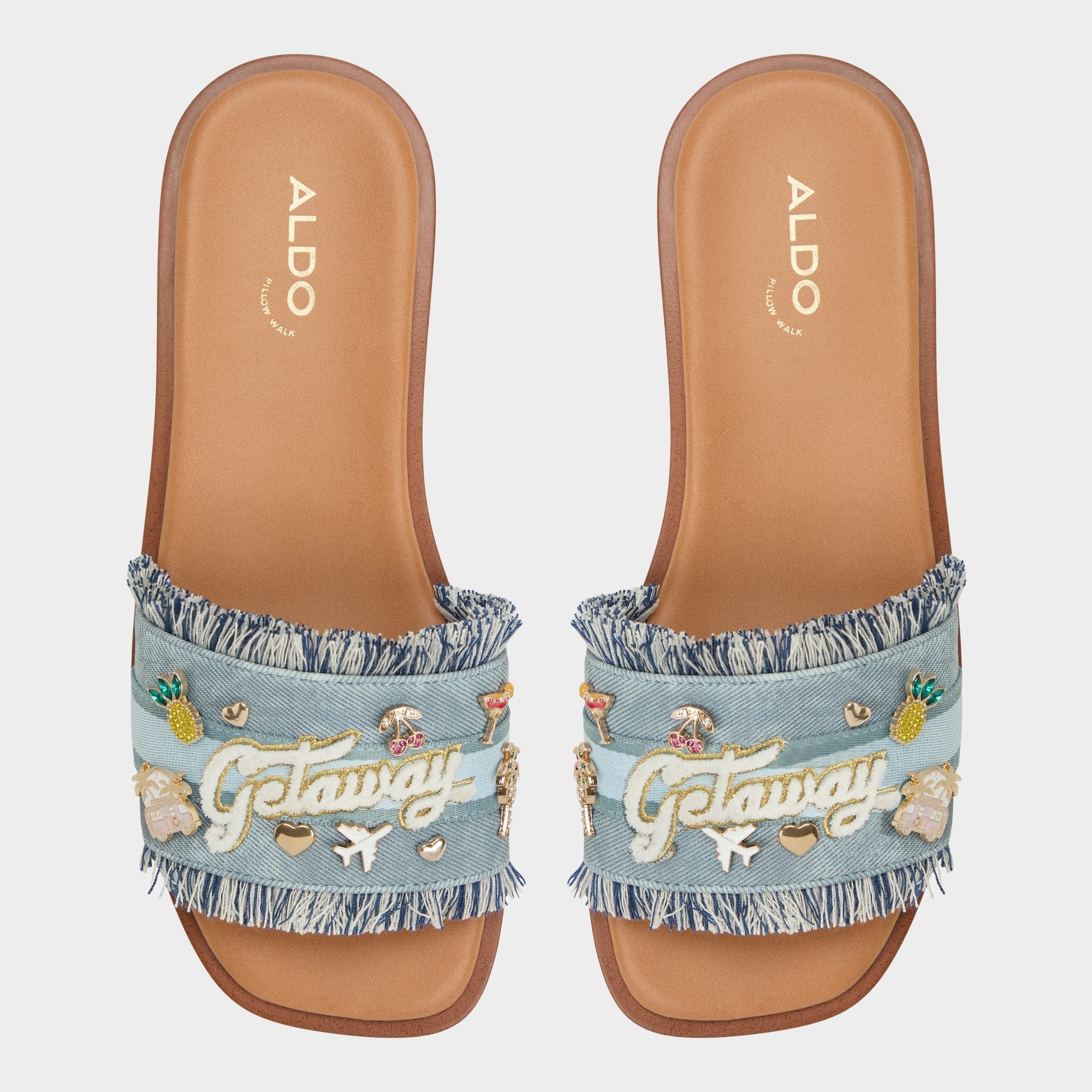 Denim Beachside Denim Women's Flats - Slide sandal | Aldo