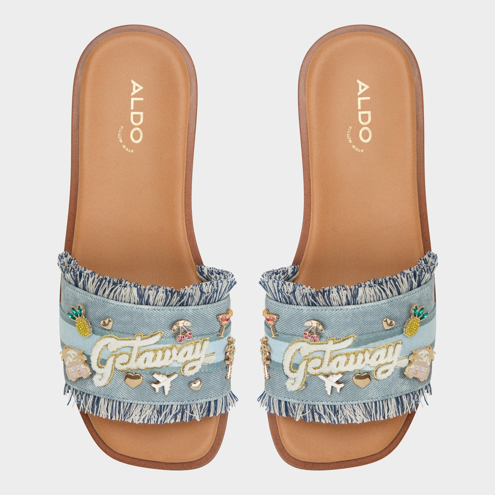 Denim Beachside Denim Women's Flats - Slide sandal | Aldo