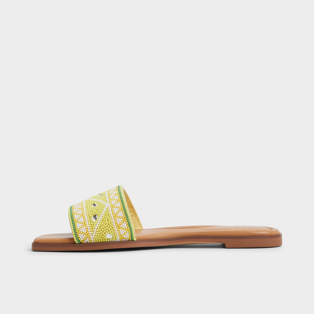 Bright Yellow Seavacay Bright Yellow Women's Travel essentials - Slide sandal | Aldo