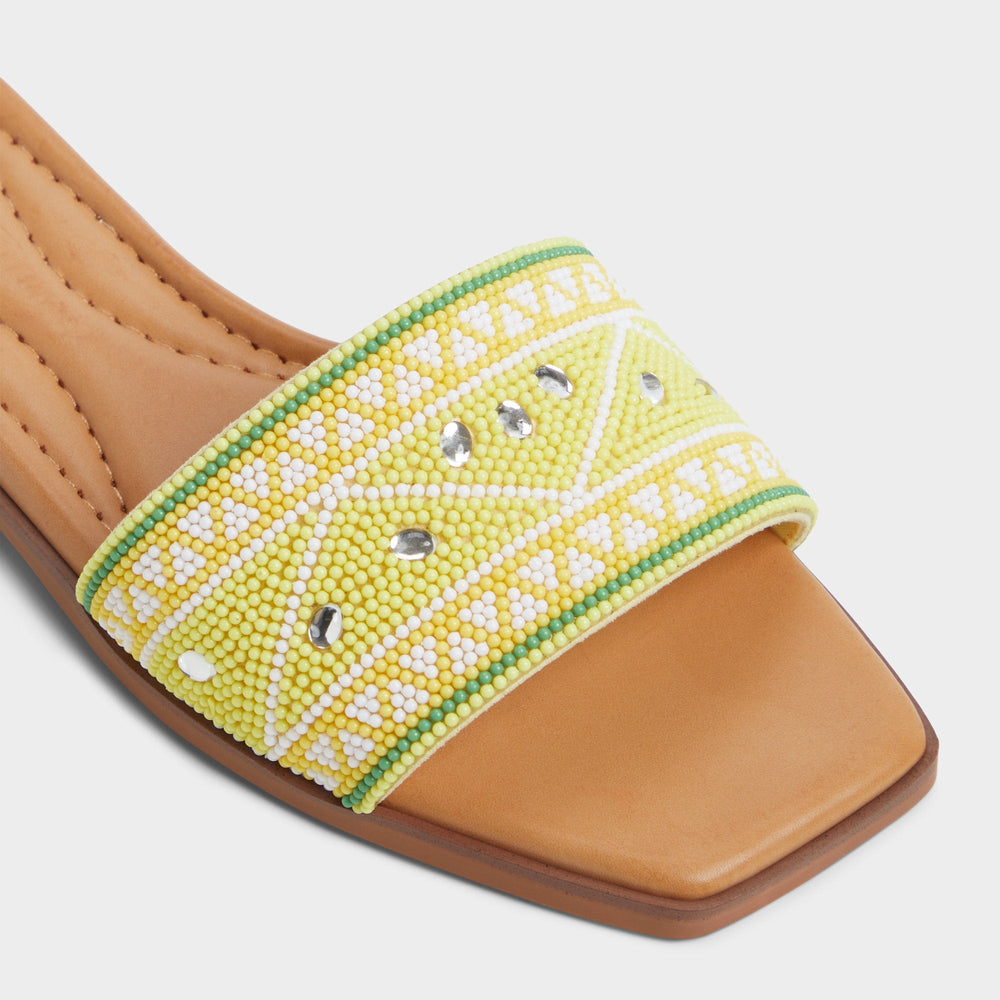 Bright Yellow Seavacay Bright Yellow Women's Travel essentials - Slide sandal | Aldo