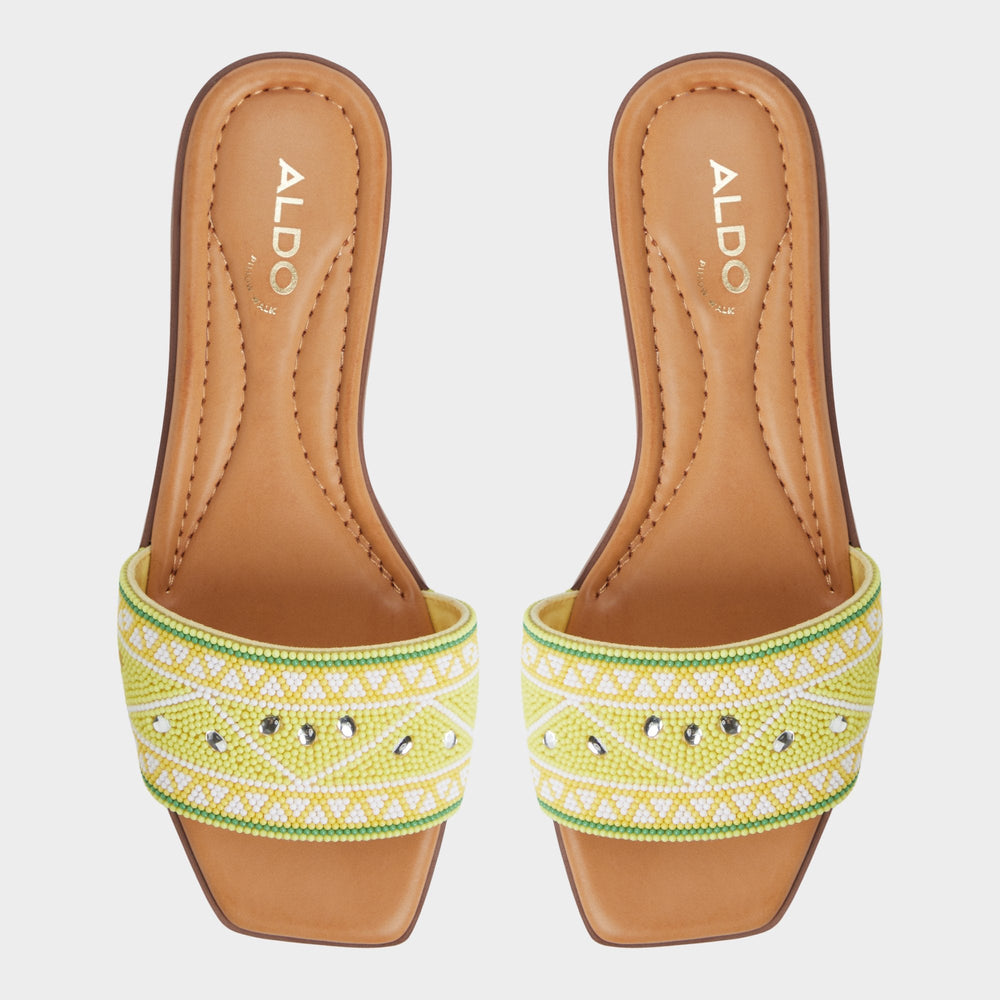 Bright Yellow Seavacay Bright Yellow Women's Travel essentials - Slide sandal | Aldo