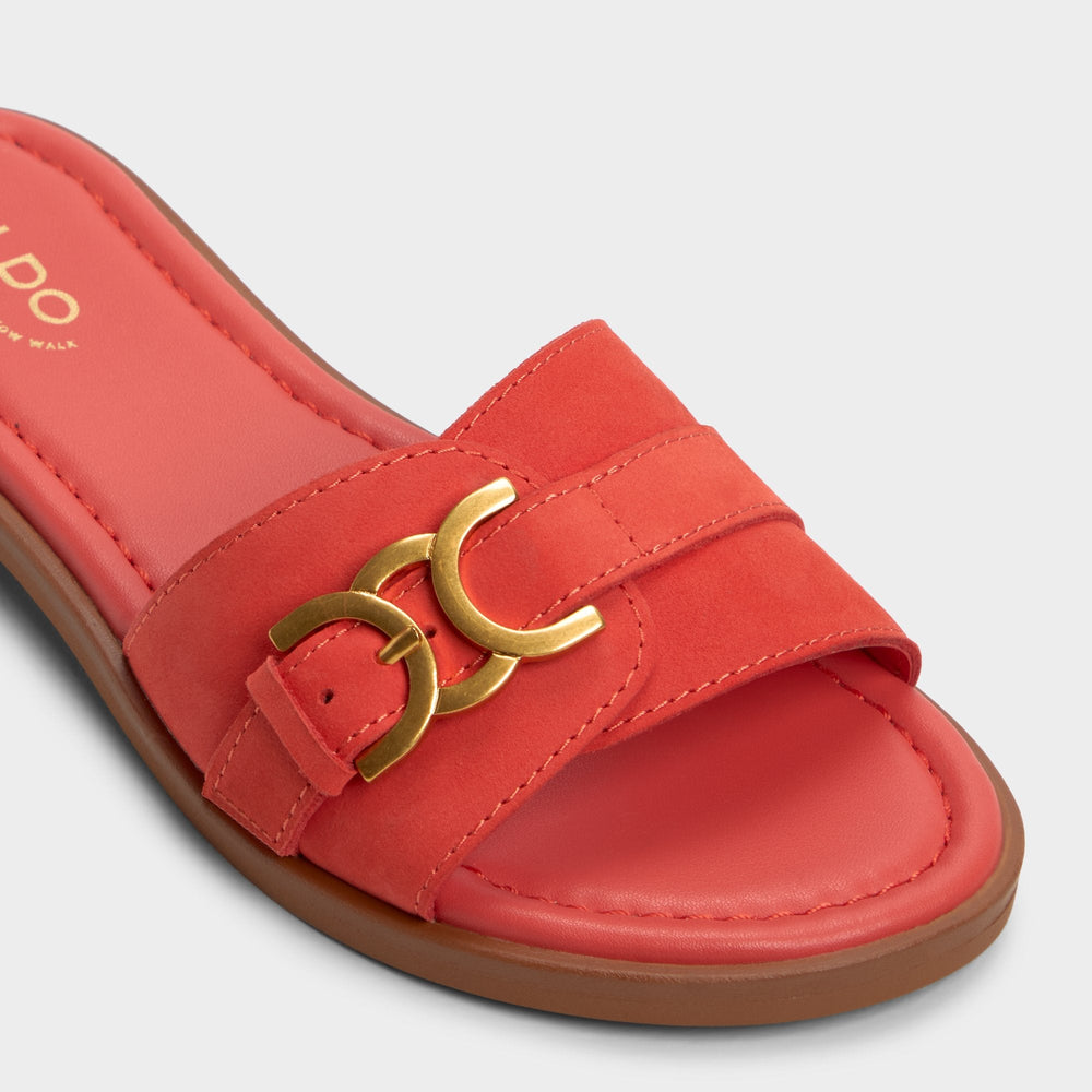 Medium Red Dallaedar Medium Red Women's Flats - Slide sandal | Aldo