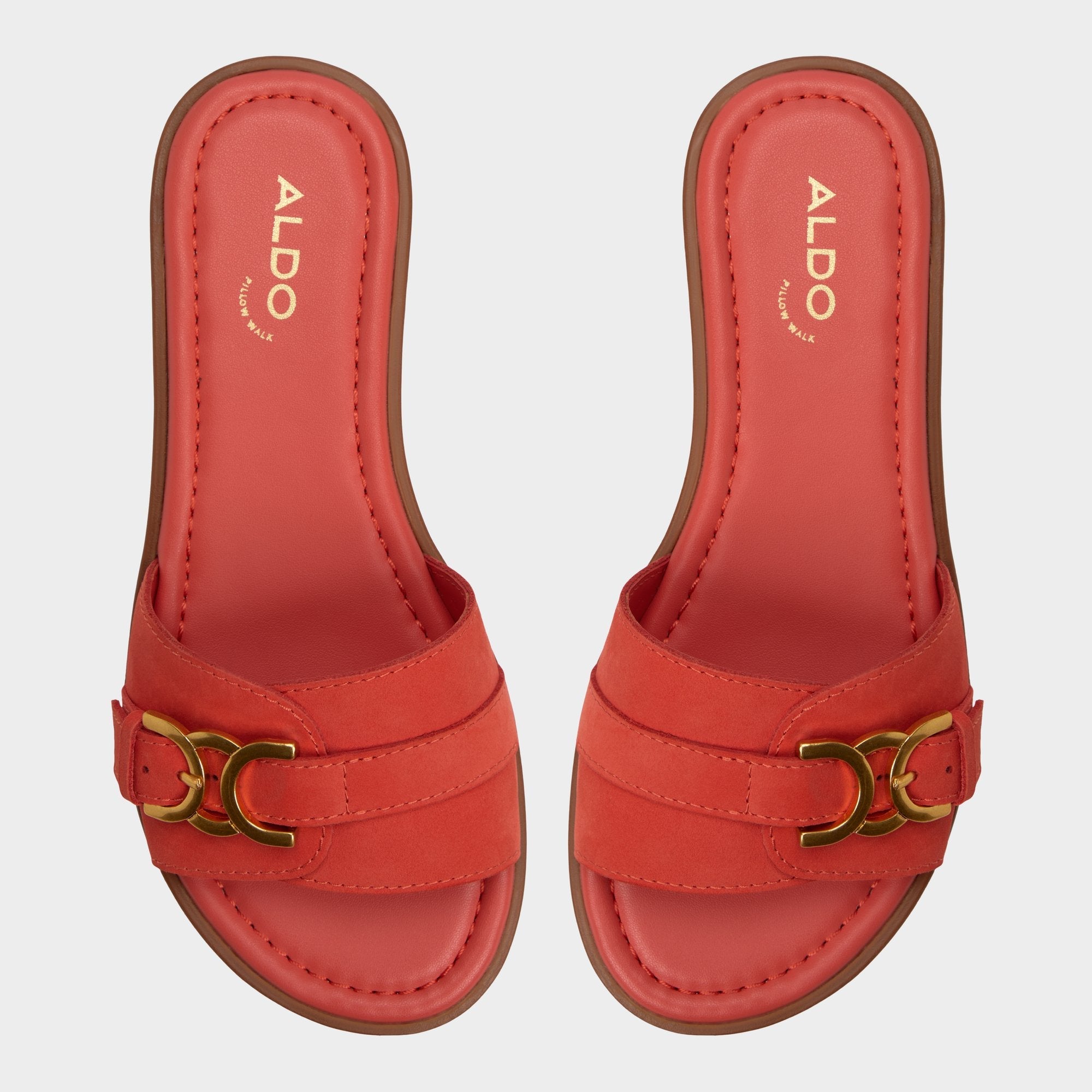 Medium Red Dallaedar Medium Red Women's Flats - Slide sandal | Aldo