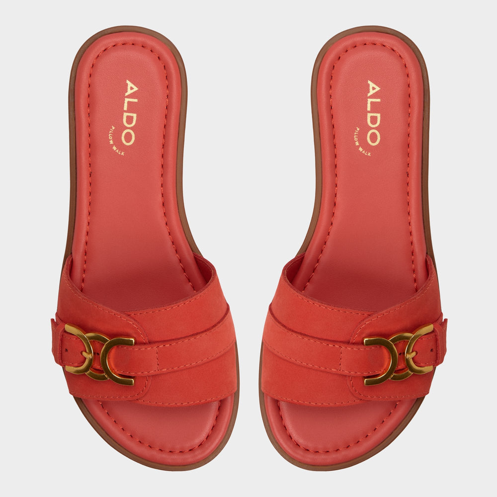 Medium Red Dallaedar Medium Red Women's Flats - Slide sandal | Aldo