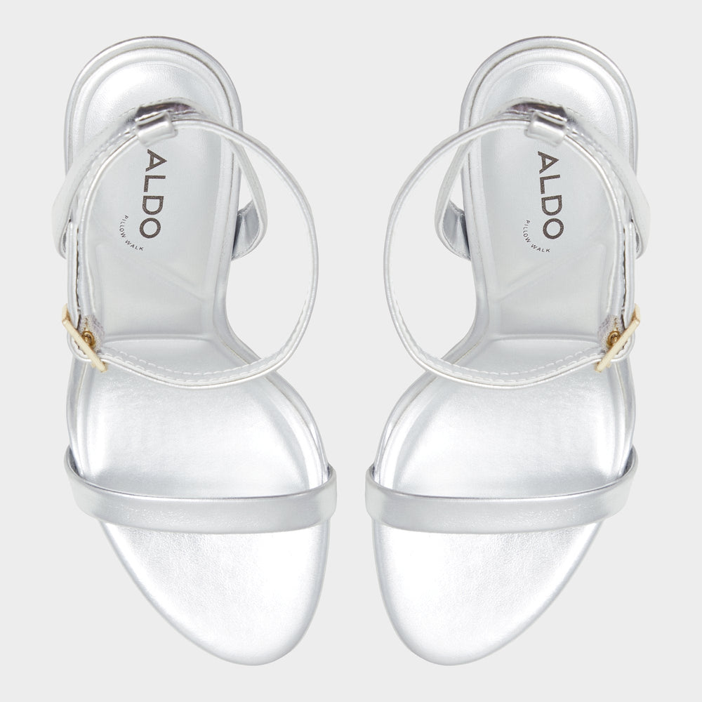 Silver Maristou Silver Women's Strappy sandals - Strappy heeled sandal | Aldo