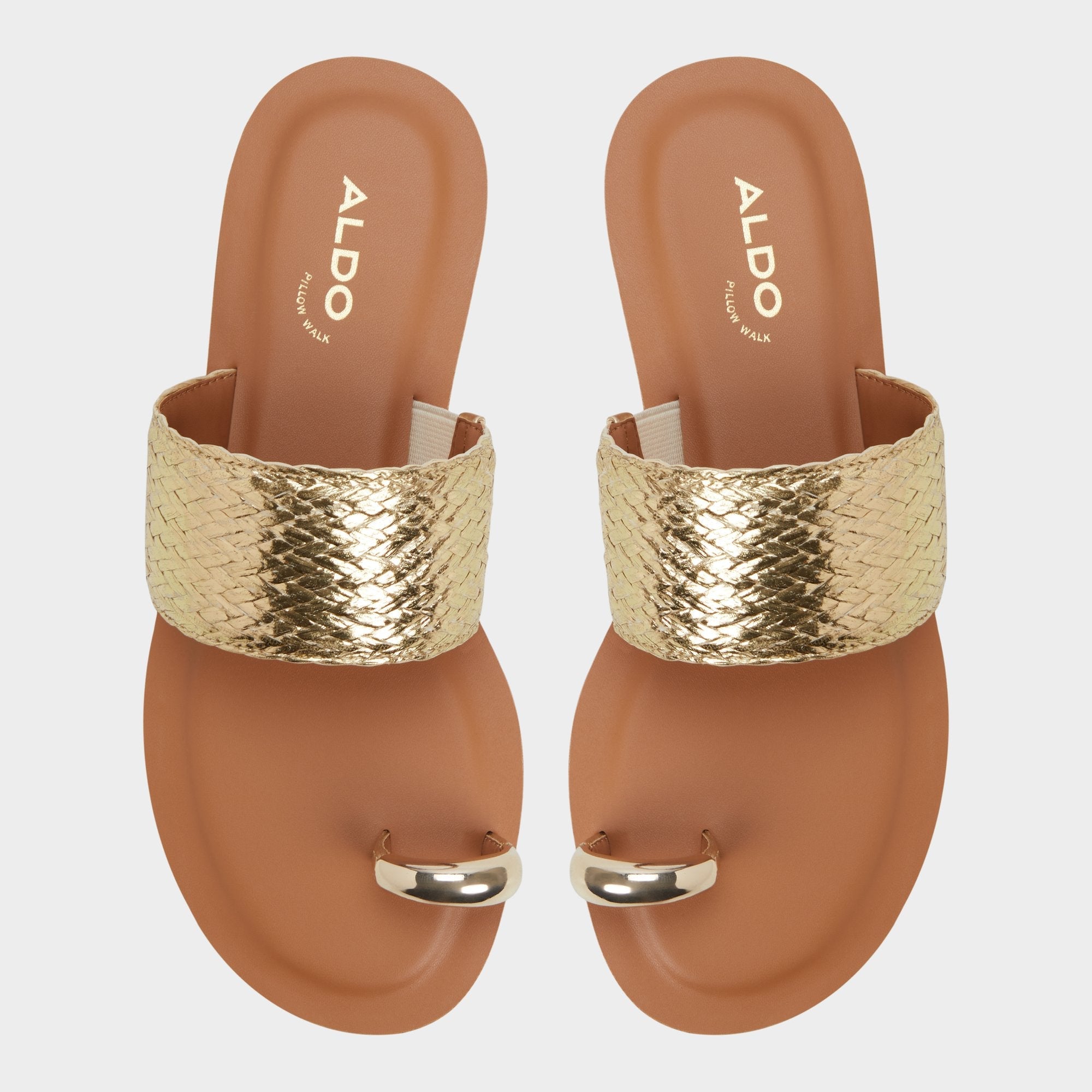 Gold Beachwalk Gold Women's Iridescent metallics - Slide sandal | Aldo