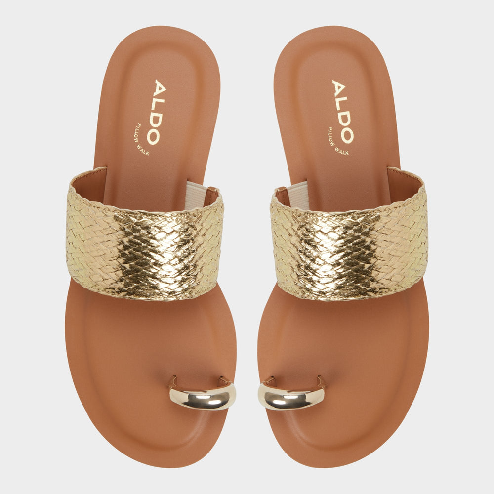 Gold Beachwalk Gold Women's Iridescent metallics - Slide sandal | Aldo