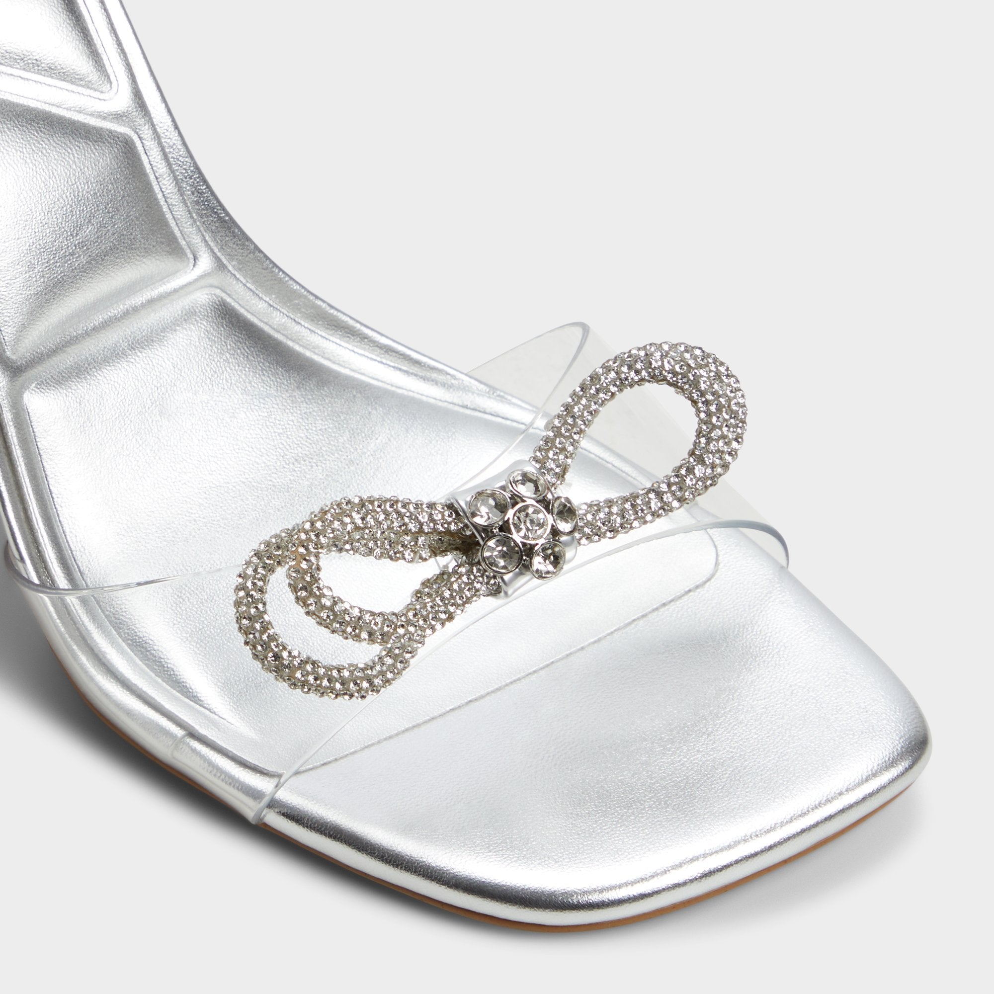 Silver Ozley Silver Women's Strappy Heels - Strappy heeled sandal | Aldo