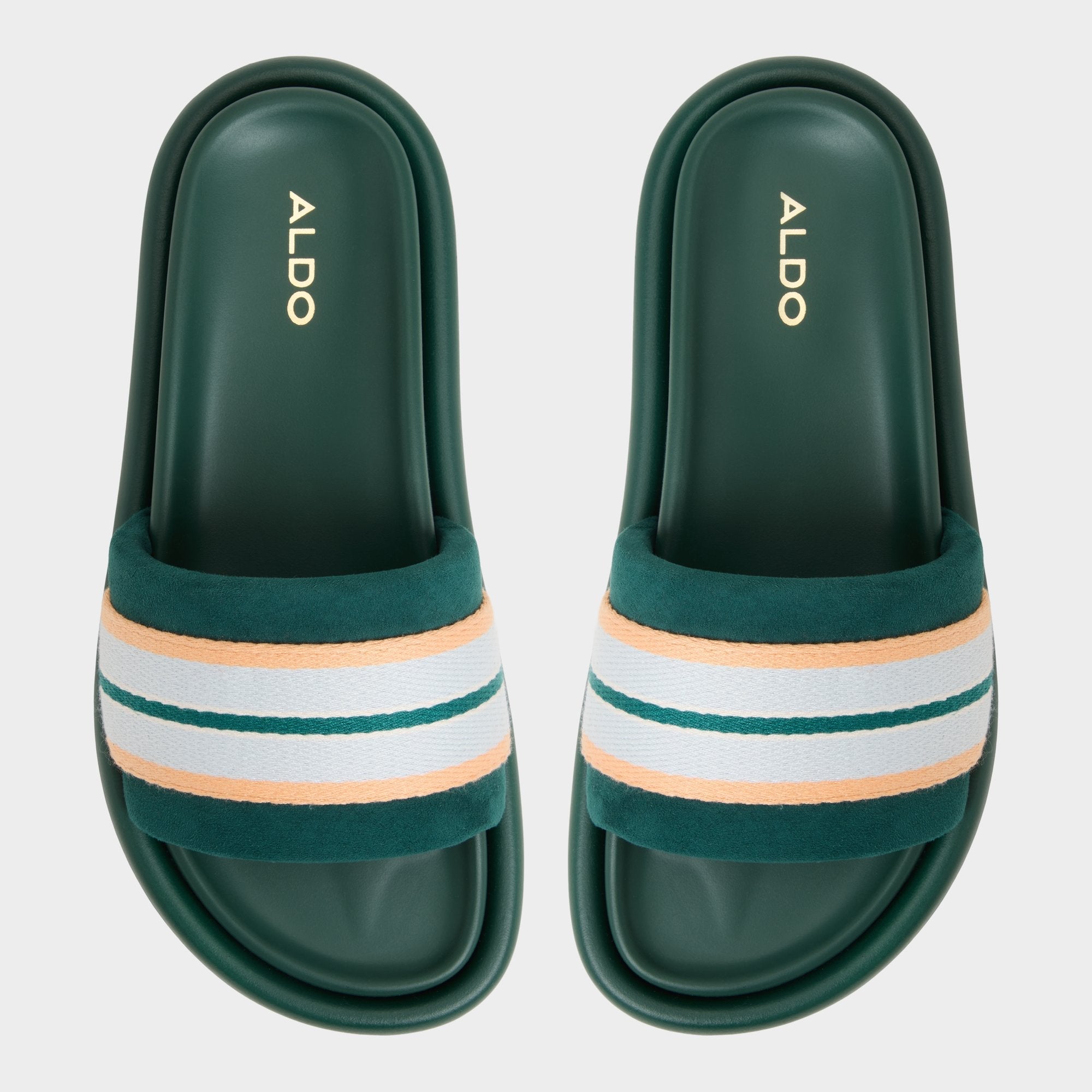 Open green Nydelagan in Open Green - , Footbed sandal | Aldo