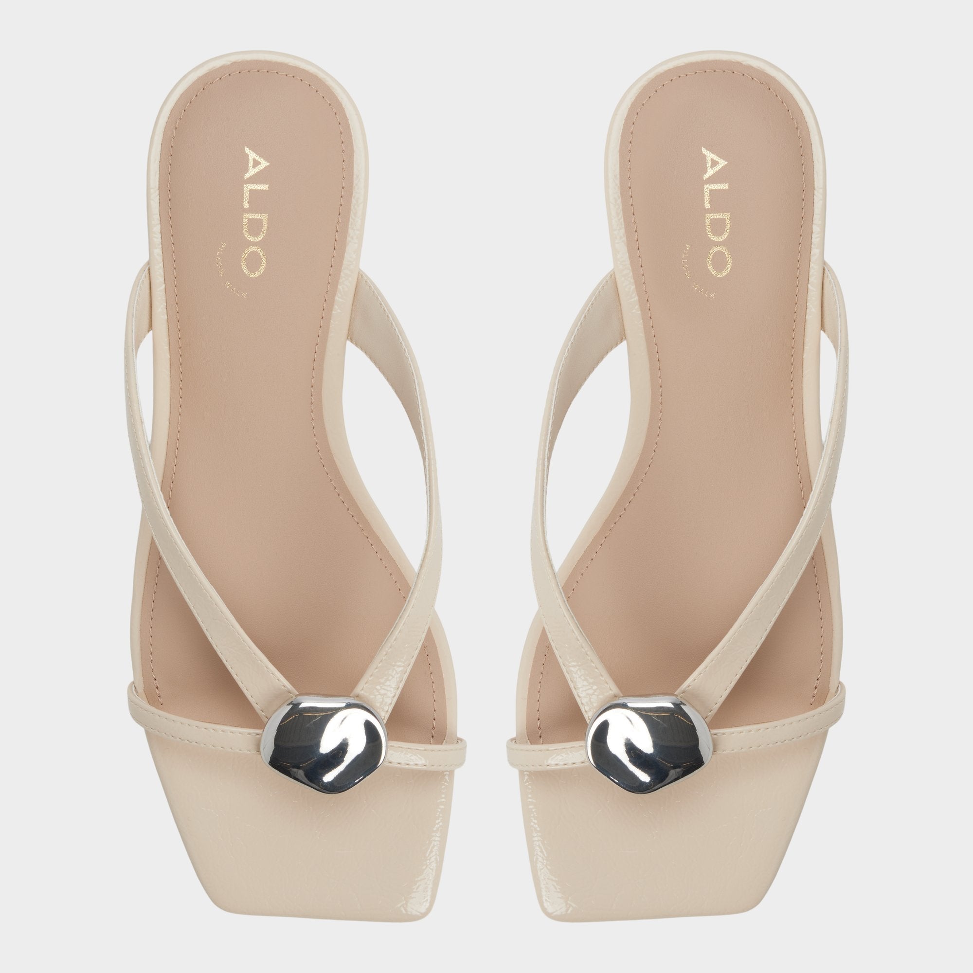 Beige Iliria Beige Women's Flats - Slide sandal | Aldo