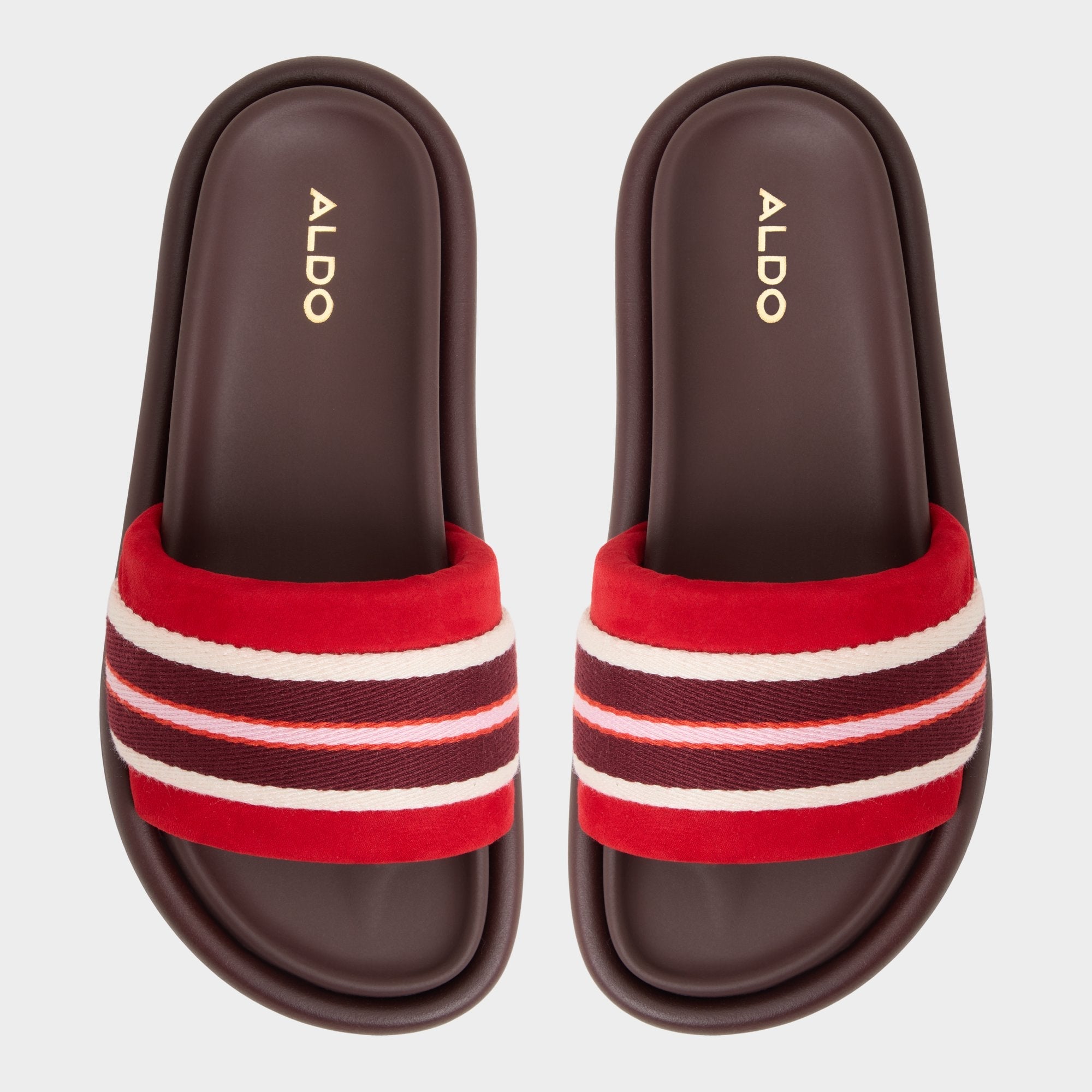 Open red Nydelagan in Open Red - , Footbed sandal | Aldo