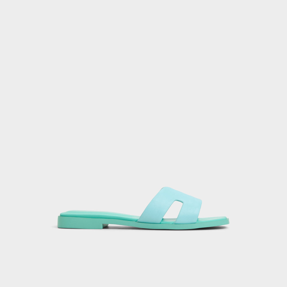 Turquoise Itsandal Turquoise Women's Flats - Slide sandal | Aldo