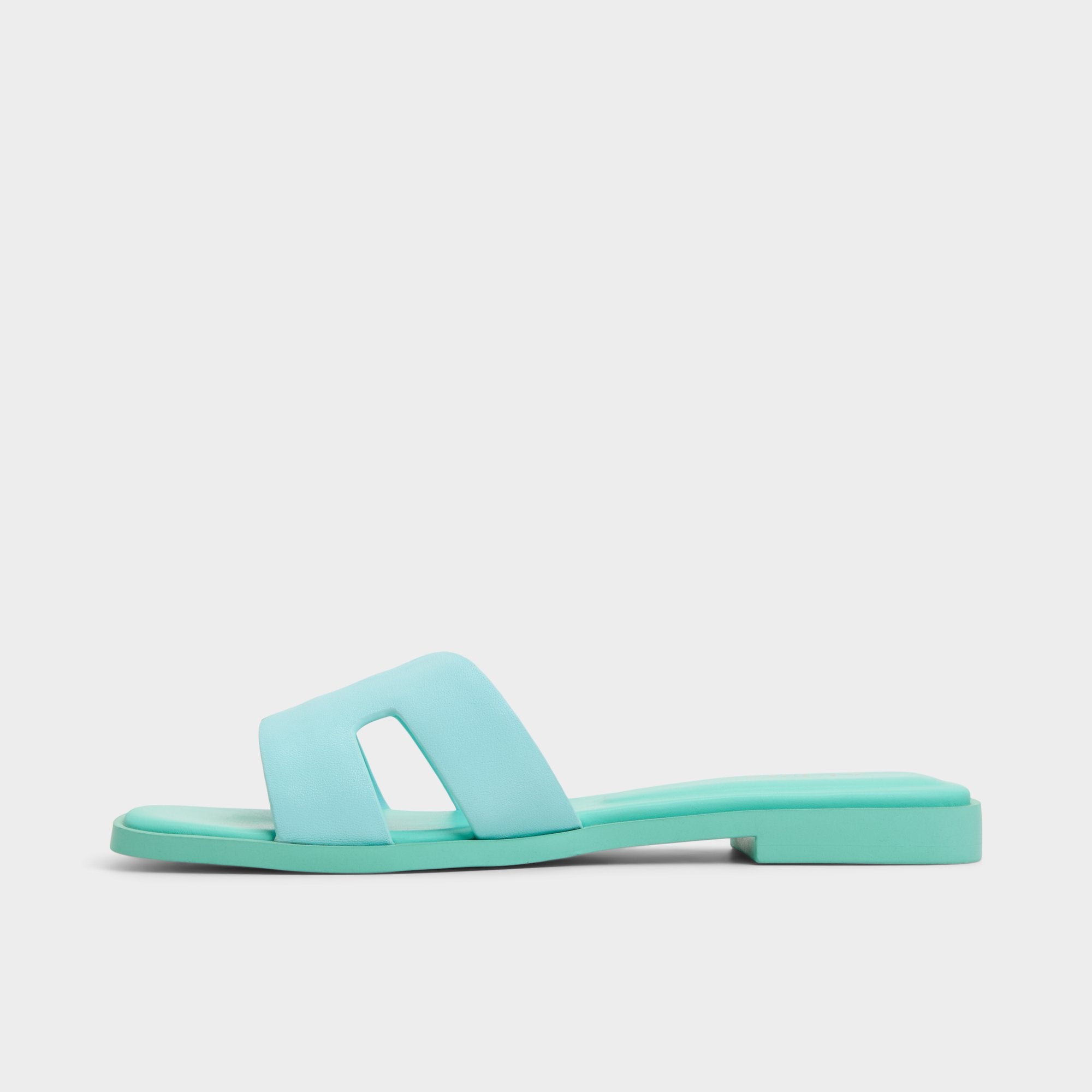 Turquoise Itsandal Turquoise Women's Flats - Slide sandal | Aldo