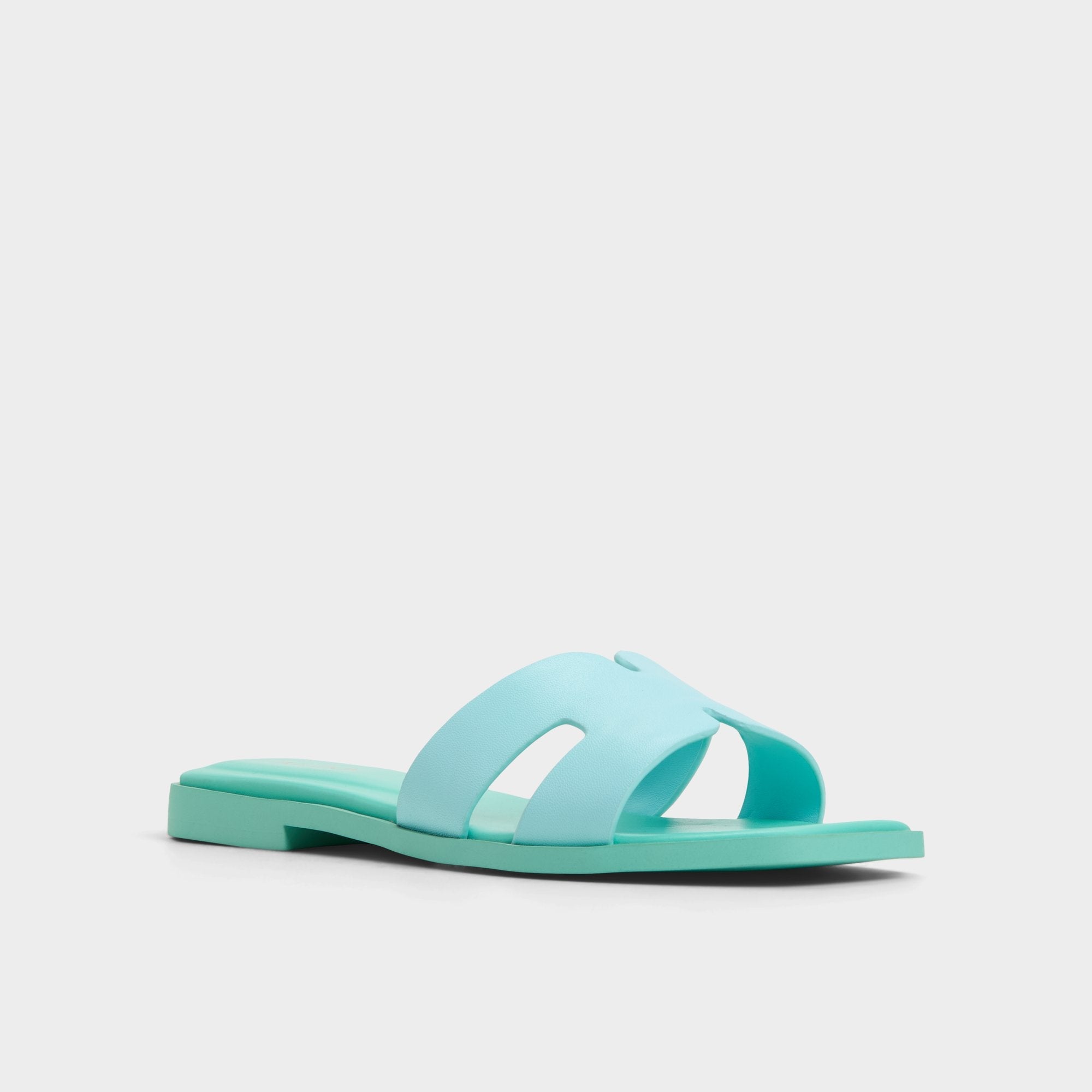 Turquoise Itsandal Turquoise Women's Flats - Slide sandal | Aldo