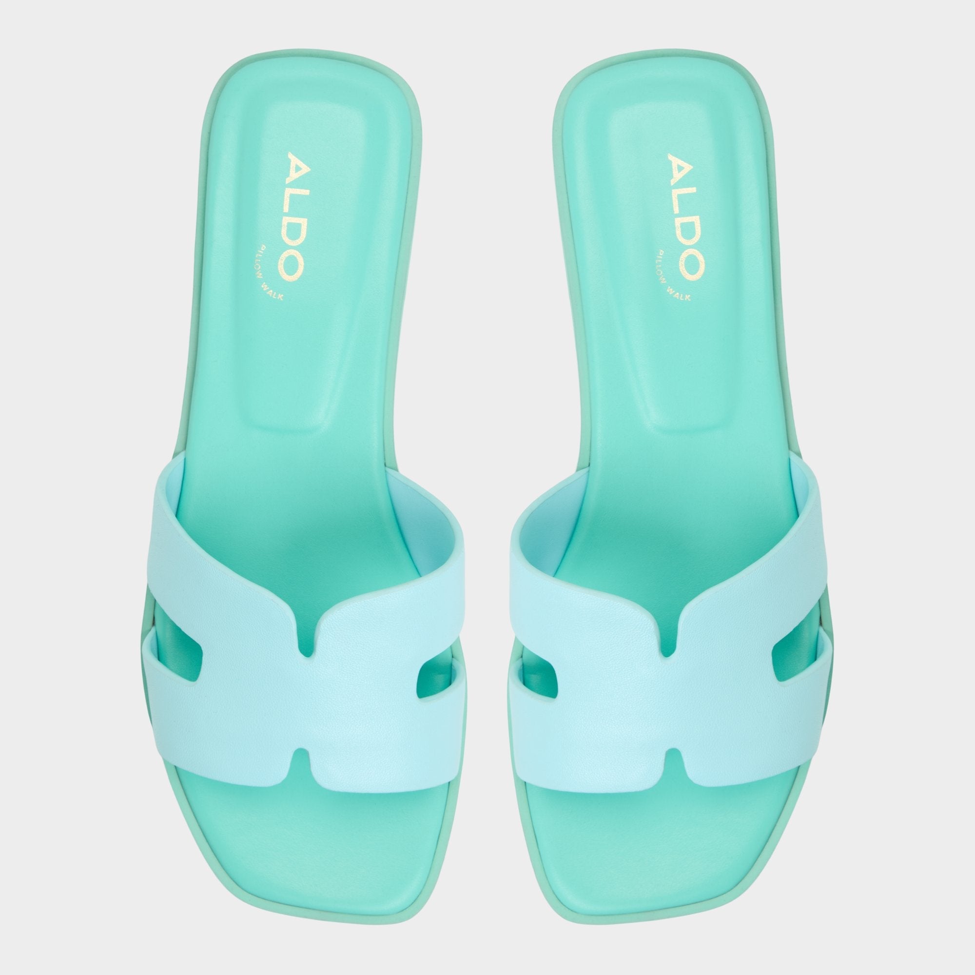 Turquoise Itsandal Turquoise Women's Flats - Slide sandal | Aldo