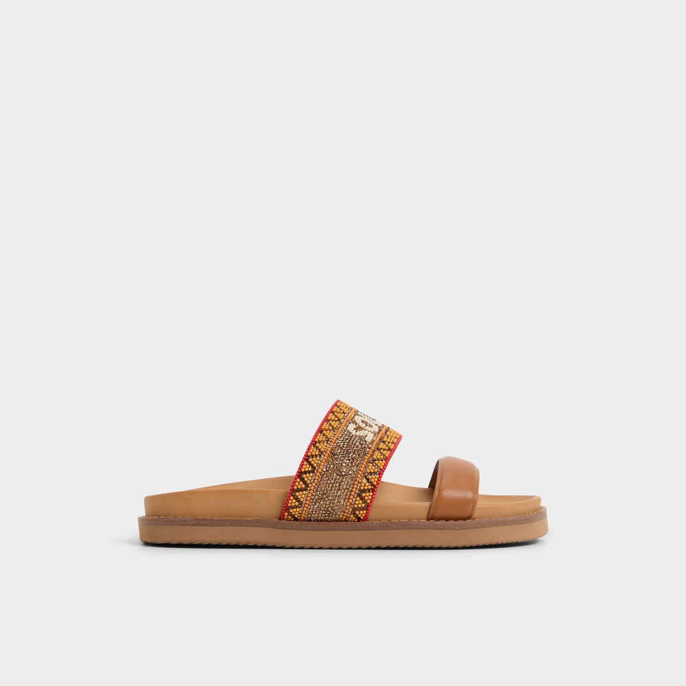 Brown multi Beachvacay Brown Multi Women's Footbed sandals -  | Aldo