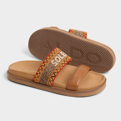 Brown multi Beachvacay Brown Multi Women's Footbed sandals -  | Aldo