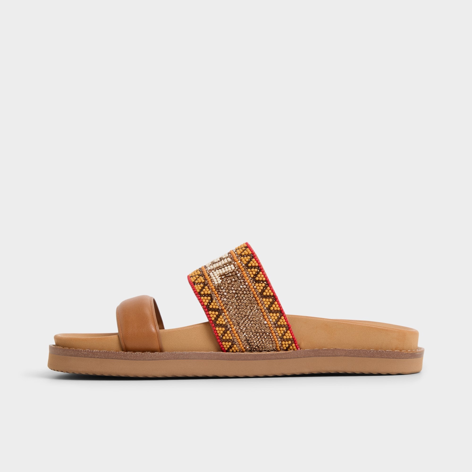 Brown multi Beachvacay Brown Multi Women's Footbed sandals -  | Aldo