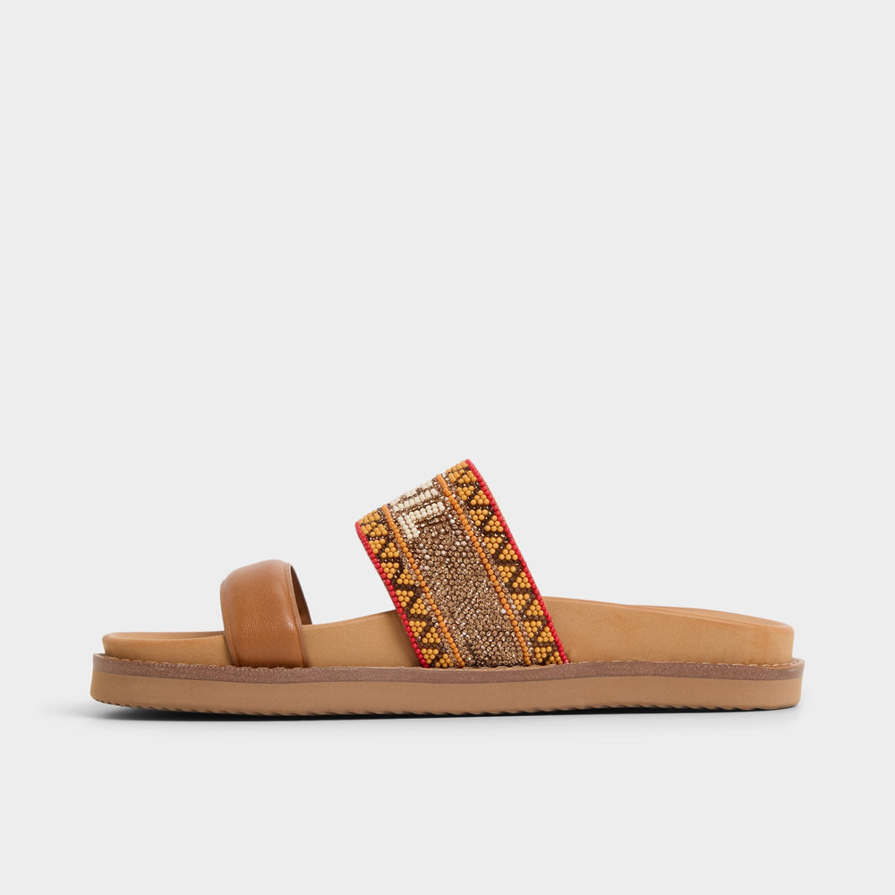 Brown multi Beachvacay Brown Multi Women's Footbed sandals -  | Aldo